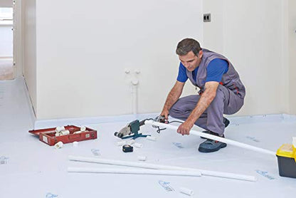 Temporary Floor Protection 36’’ x 100’ - Anti Slip, Easily Applied Save Your Time - 100% Paint Proof – Reusable Material,Coverage of 300 sqft!