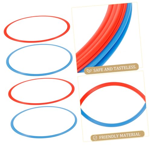 Gatuida Soccer Training Rings Set 6 Pieces 3 Colors Agile Training Hoop Ring for Boys and Girls Safe Abs for Footwork Drills Random