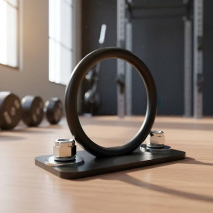 Milageto Fitness Cord Hanger Sturdy Metal Wall-Installed Rope Bracket Iron Exercise Accessories for Gym Users - style: U-shaped Battle Rope Anchor