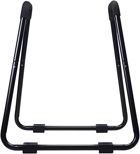 Amazon Basics Dip Bar Station, Portable Strength Training Stand for Tricep Dips & Calisthenics, Home Gym, 661 lb Weight Capacity, Black