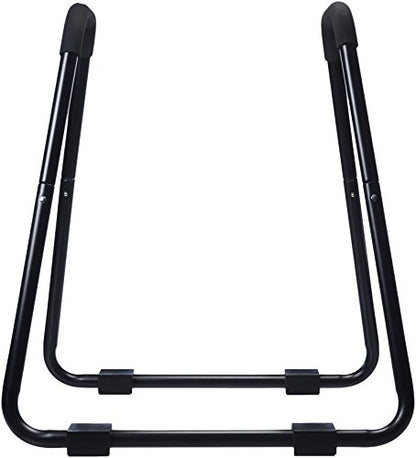 Amazon Basics Dip Bar Station, Portable Strength Training Stand for Tricep Dips & Calisthenics, Home Gym, 661 lb Weight Capacity, Black