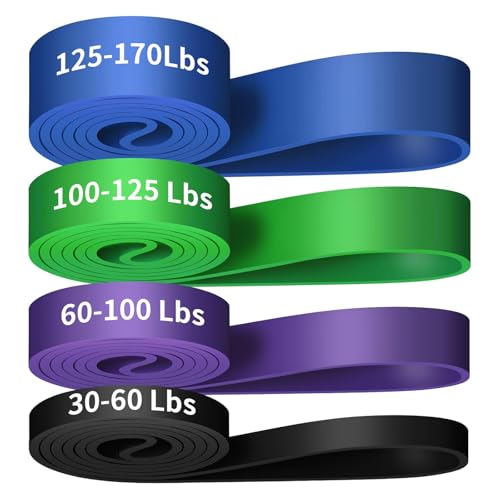 Resistance Band, Pull Up Bands, Pull Up Assistance Bands, Workout Bands, Exercise Bands, Resistance Bands Set for Legs, Working Out, Muscle Training, Physical Therapy, Shape Body, Men Women - color: 0.9-2.1in
