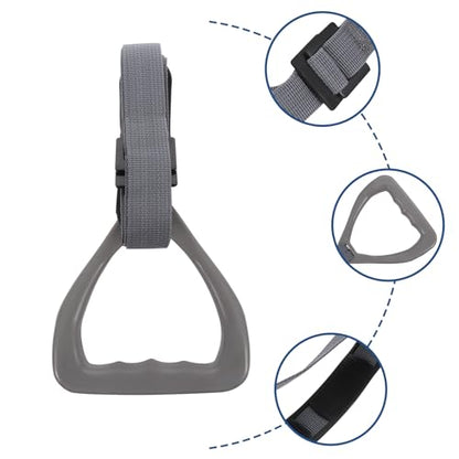 VILLCASE ’s Gymnastic Rings Set 2pcs with Adjustable Straps Gray Fitness Rings for Home Strength and Shoulder Joint Training Equipment