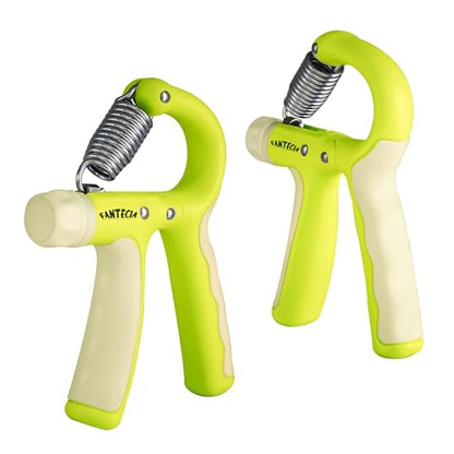 Hand Grip Strengthener for Kids and Youth, Adjustable Resistance Hand Gripper 11-45Lbs, Hand Grips for Strength Training, Stress Relief Grip - color: Green-2 pack
