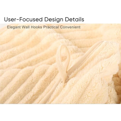 Luxury 2-Piece Quick-Dry Bath Towel Set 27.5X 55 Inches – Ultra Soft Microfiber for Bathroom, Bar, Pool, Gym & Travel – Elegant Twill Design - color: 2beige