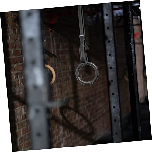 Totority 2 Pcs Gymnastics Ring Strength Training Equipment Adjustable Exercise Ring for Home Gym Random Color