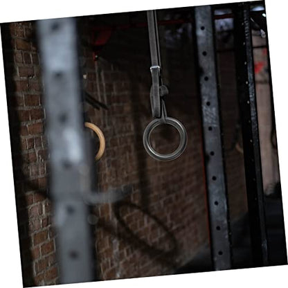Totority 2 Pcs Gymnastics Ring Strength Training Equipment Adjustable Exercise Ring for Home Gym Random Color