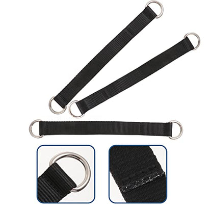 DECHOUS 3pcs Fitness Hanging Straps for Pull-Up Assist Heavy-Duty Gymnastic Ring Belt Adjustable Exercise Suspension Kit for Strength Training and Home Workouts