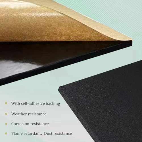 4 Pieces Adhesive Foam Padding 1/2 in Thick X 4 in X 4 in, Anti Vibration Pads, Closed Cell Foam Pads for Anti-Slip, Shock Absorption - size: 4in X 4in X 1/2in, style: With adhesive,Foam
