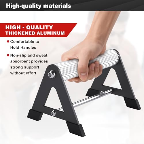 Push Up Bar - Heavy-Duty Stainless Steel Pushup Stands with Non-Slip Base, 660LB Capacity, Portable Home Gym Equipment for Strength Training & Floor Workout