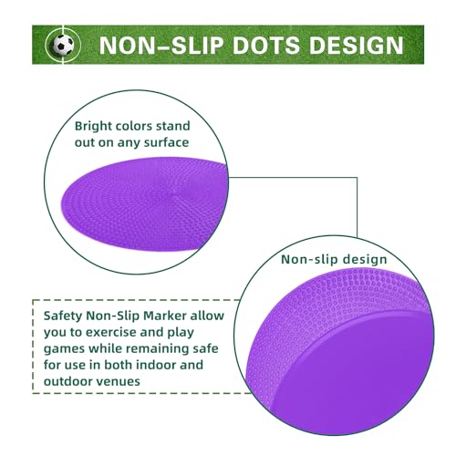 Poly Spots Spot Markers 4.72 Inch & 9 Inch Multicolor Floor Dots - style: 4.72inch 24pcs
