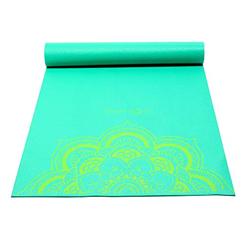Sol Living Travel Yoga Mat - Natural Tree Rubber for Extra Grip - Non-Slip, Foldable, Eco-Friendly - Perfect for On-the-Go Yoga, Pilates, Fitness, Meditation - 24" x 72", Green