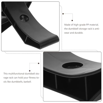 6Pcs Dumbbell Storage Rack Stable Dumbbell Saddles Replacement Weight Organizer for Home Gym Fitness Equipment 5.90X1.57X0.39In