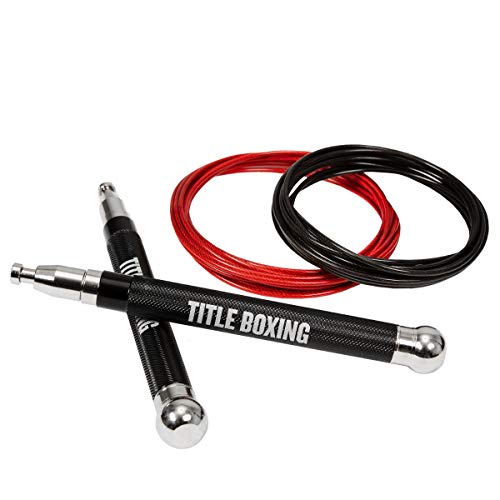 TITLE Boxing Deluxe Adjustable Speed Rope - Jump Rope, Speed And Agility Training
