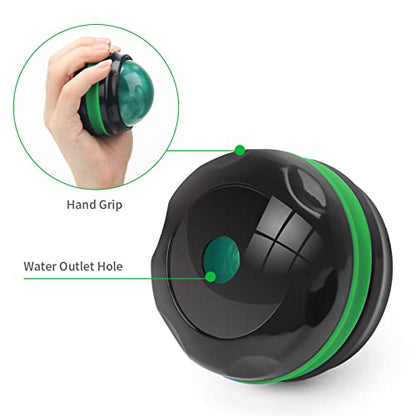 Coolrunner Massage Ball, Manual Roller Massager, Handheld Self Massage - color: Green