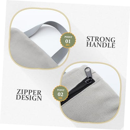 Fitness Training Sandbag Durable Workout Sand Bag with Handles for Weight Lifting Yoga and Cardio for Functional Training and Muscle Building Grey Color