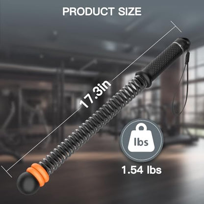 Weighted Ropeless Battle Ropes (2-Pack), Adjustable Resistance and Portable Cordless Battle Ropes for Home Gym with Non Slip Handle, HIIT and Low-Impact Aerobic Training for Men & Women (Black)