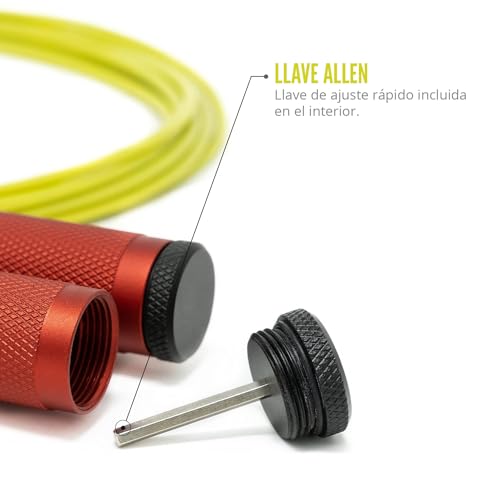 Velites - Fire 2.0 Official CrossFit® Games Jump Rope - Carry bag included - Single and double unders jumps
