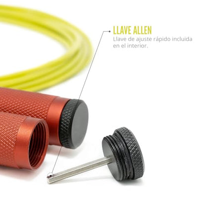 Velites - Fire 2.0 Official CrossFit® Games Jump Rope - Carry bag included - Single and double unders jumps