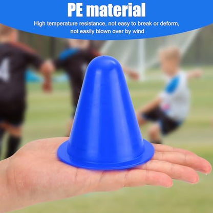XIHIRCD 20pcs Soccer Cones, 3.15 Inch Mini Practice Cones Sports Cones Field Markers Cones Basketball Cones Training Cones for Outdoor Indoor Basketball Football Footwork Training