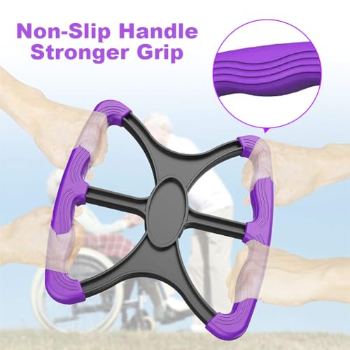 Lift Assists Standing Aid-Handicap Bar with No-Slip Grip Handles, Portable Contact Grip Lift Assist Foot Standing Mobility Aid, Help Elderly Seniors Handicapped Transfer Assistant(Purple)