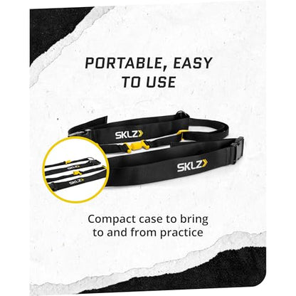 Adjustable Dual Agility Training Belt with Audible Feedback - Versatile Speed and Reaction Drill Trainer for Baseball, Softball, and Multi-Sport Agility