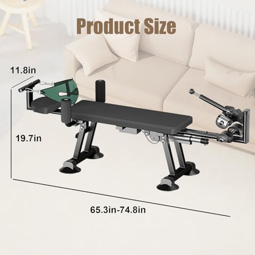 Full Body Electric Traction Bed Table, Massage Cervical & Lumber Back Stretcher Decompression Table for Tension Relief, Back Decompression Machine- Adjustable Stretch Length from 55 to 74 in (Black)