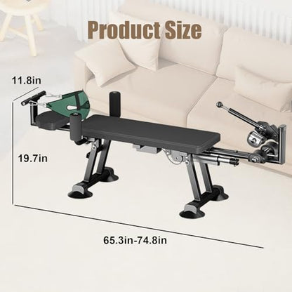 Full Body Electric Traction Bed Table, Massage Cervical & Lumber Back Stretcher Decompression Table for Tension Relief, Back Decompression Machine- Adjustable Stretch Length from 55 to 74 in (Black)