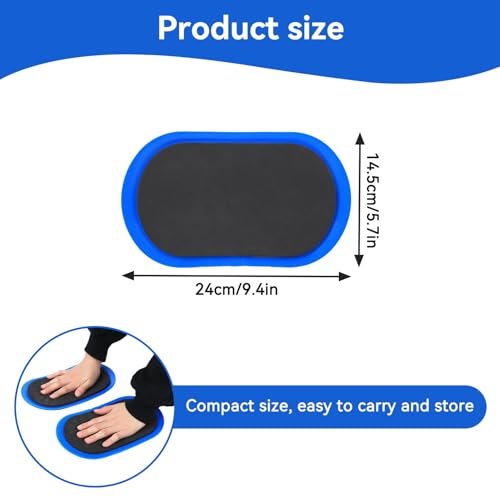 HERCHR Core Sliding Disc, Sport Sliding Plate GlidingDiscs Fitness Slide Plate GlidingPad Training Equipment for Fitness Gym, Home, Yoga, Pilates, Workout Ab Pads Exercise Equipment for Women and Men