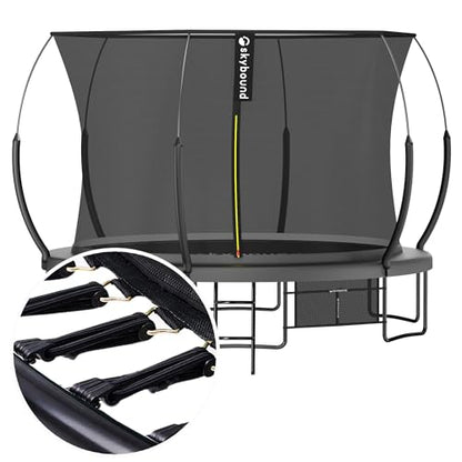 SkyBound 14 FT 12 FT 10FT 8FT 6FT Springless Trampoline for Kids and Adults - Recreational Trampolines with AntiRust Coating - Bungee Cords Outdoor Trampoline for Kids - No-Gap Design Zipper System