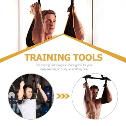 Hanging Ab Straps Set for Core Strength Training, Sturdy Portable Gym Ab Training Belt with Adjustable Suspension, Household Workout Gear for Home and Gym Use