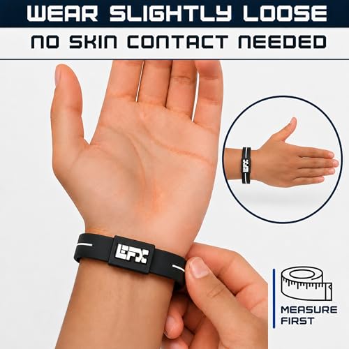 Performance Balance Bracelet & Wristband, Silicone Hologram Band for Athletes, Seniors & Active Adults, 24/7 Wear, User-Reported Balance, Strength & Flexibility, Vertigo & Dizziness Relief