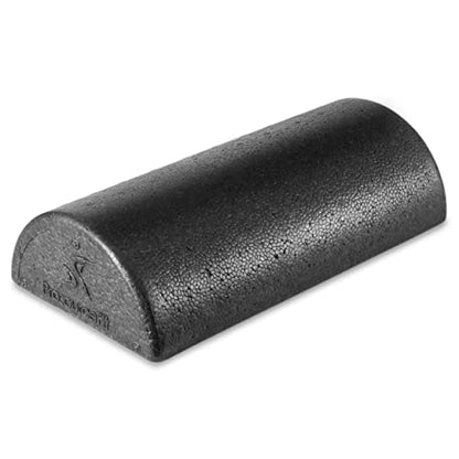 ProsourceFit High Density Foam Rollers - inches long. Firm Full Body Athletic Massager for Back Stretching, Yoga, Pilates, Post Workout Trigger Point Release - color: Black - 12" X 3"