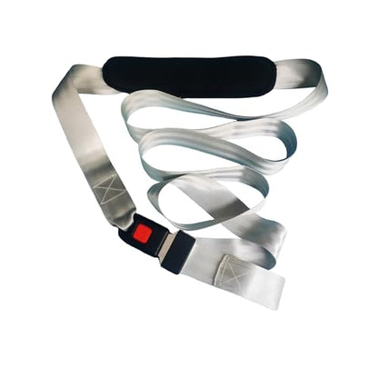 Mobilization Belt New – Premium Adjustable Thick Cushioning Pad for Physical Therapy, Rehabilitation & Stretching – High-Performance Traction Equipment for Therapists and Home Use - color: White