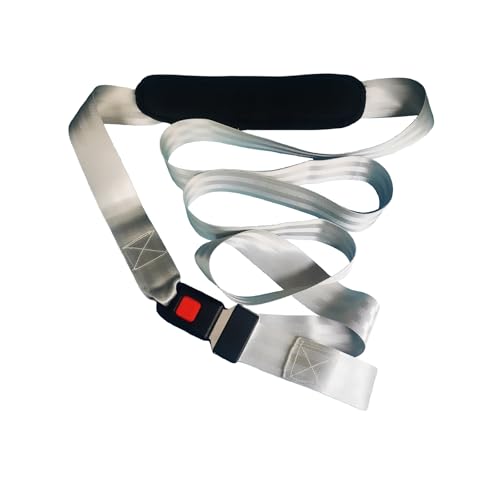 Mobilization Belt New – Premium Adjustable Thick Cushioning Pad for Physical Therapy, Rehabilitation & Stretching – High-Performance Traction Equipment for Therapists and Home Use - color: White