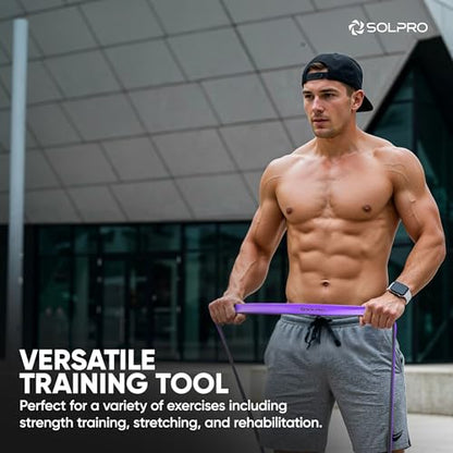 PowerFlex Max Resistance Band for Men and Women, Heavy Duty Latex Band for Strength, Stretching, Mobility, Rehabilitation, Ideal for Home Gym, Crossfit, Yoga, Full Body Workouts