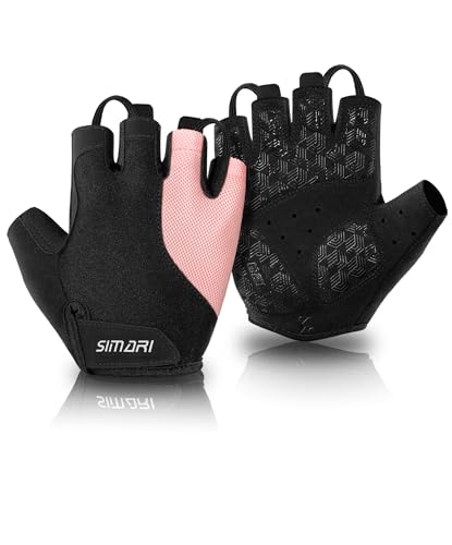 SIMARI Gel Pad Cycling Gloves with Shock-Absorbing/Grip/Breathable, Workout Bike Gloves for Men Women Biking, Mountain Biking, Fitness, Gym Exercise, Weight Lifting Training, Yoga, Pilates