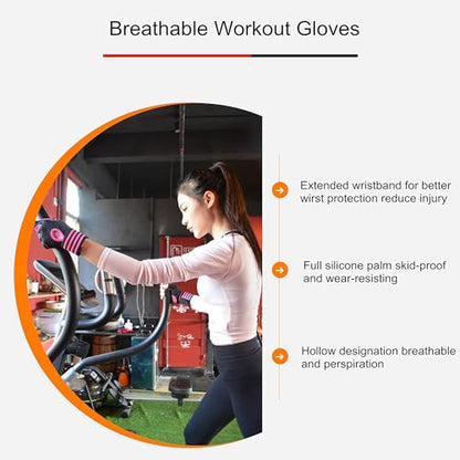 Weightlifting Gloves Padded Workout Gloves with Wrist Wrap Support Gym Gloves for Men Women Gym Exercise Fitness Training Lifting Dumbbell - size: X-Large