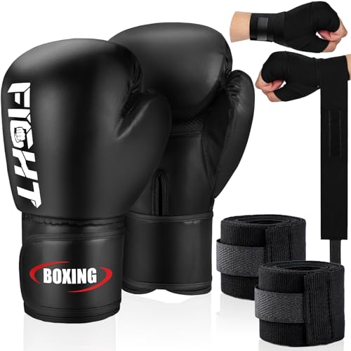 Boxing Gloves for Men and Women, Pro Training Sparring Muay Thai Gloves, Adults Heavy Punching Bag Gloves for Boxing Kickboxing Mixed Martial Arts MMA Training, Multi Layered, Ventilated