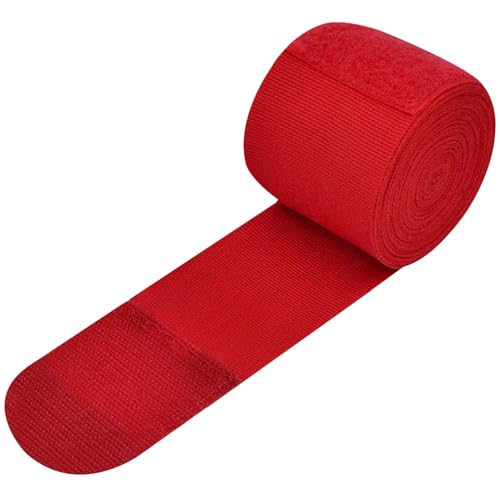 MCD Boxing Wraps for Men & Women 4.5m/180” Boxing Hand Wraps for Bᴏxing Gloves with Thumb Loop Muay Thai Hand Wrаps Semi-Elastic Wrist Wrаps Bᴏxing Wrap for MMA, Muay Thai & Martial Arts Training - color: Red
