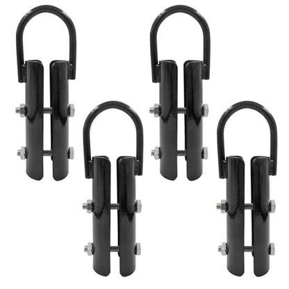 1.5” Climbing Rope Clamp，4PCS Rope Climb Clasp Workout Rig Attachment Hook for Rope Climbing Garage Gym Fitness Equipment Strength Training Home Indoor Safety
