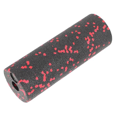 ABOOFAN Compact Fitness Foam Roller Massage Stick, Hollow Portable Back Muscle Massager for Exercise Relaxation and Travel, Red Foam Exercise Roller for Muscle