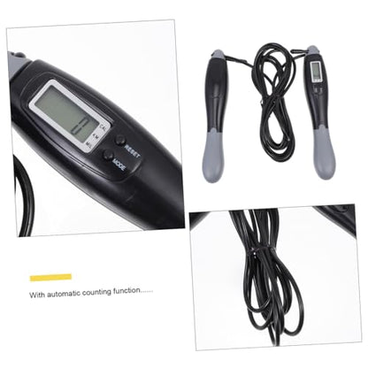 Smart Skipping Rope with Digital Counter Steel Wire Jump Rope for Adults for Home Exercise and Weight Loss Training