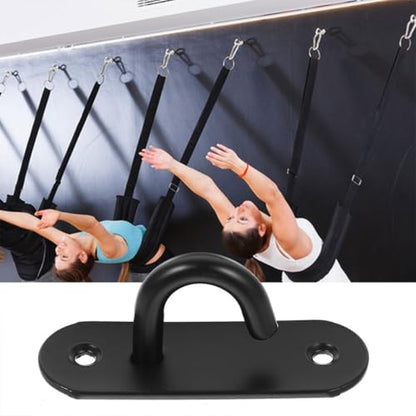 4pcs Heavy Duty Resistance Bands Wall Anchor Hooks, Stainless Steel Yoga Strap Fixing Hangers for Home Gym Ceiling Mount, Workout Equipment Attachments for Strength Training