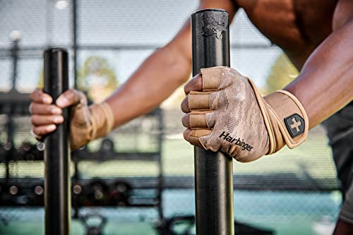 Harbinger Pro Wristwrap Gloves 2.0 for Weightlifting, Training, Fitness, and Gym Workouts with Wrist Support