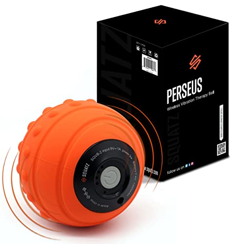 3.7-Inch Vibrating Massage Ball for Deep Tissue & Trigger Point Therapy – USB Rechargeable, Up to 5-Hour Battery, Portable Muscle Relief with Heat, 3 Intensity Modes, Cordless, Orange & Black - color: Orange and Black, size: .7 Pound