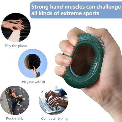 6-Piece Kit Grip Strength Trainer, 20-80 lb Finger Exerciser, Forearm Strengthener, Hand Grip Strengthener Targeted Strength, Relief & Recovery