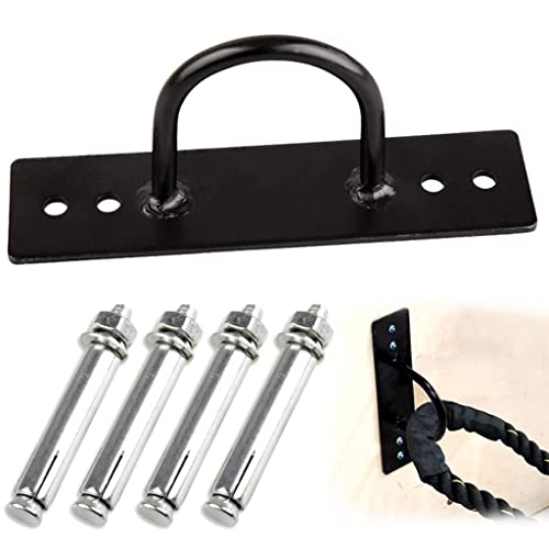 U/ D Suspension Ceiling Anchor Wall Mount Trainer Bracket for Yoga Swings Hammock Battle Rope Black