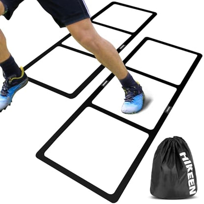 Hikeen Agility Ladder - Speed Ladder for Football, Basketball - Durable Rubber Training Ladder for Footwork with Carry Bag, Portable & Non-Slip Agility Football Training Equipment