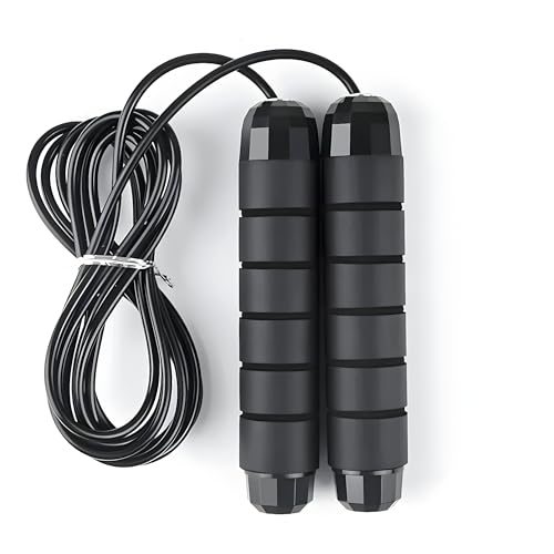 Jump Rope - Tangle-Free Rapid Speed with Ball Bearings -jump Rope for Men, Women, Kids and Adults – Home Exercise and Slim Body Adjustable Speed Jump Ropes for Fitness at Home Gym Workout